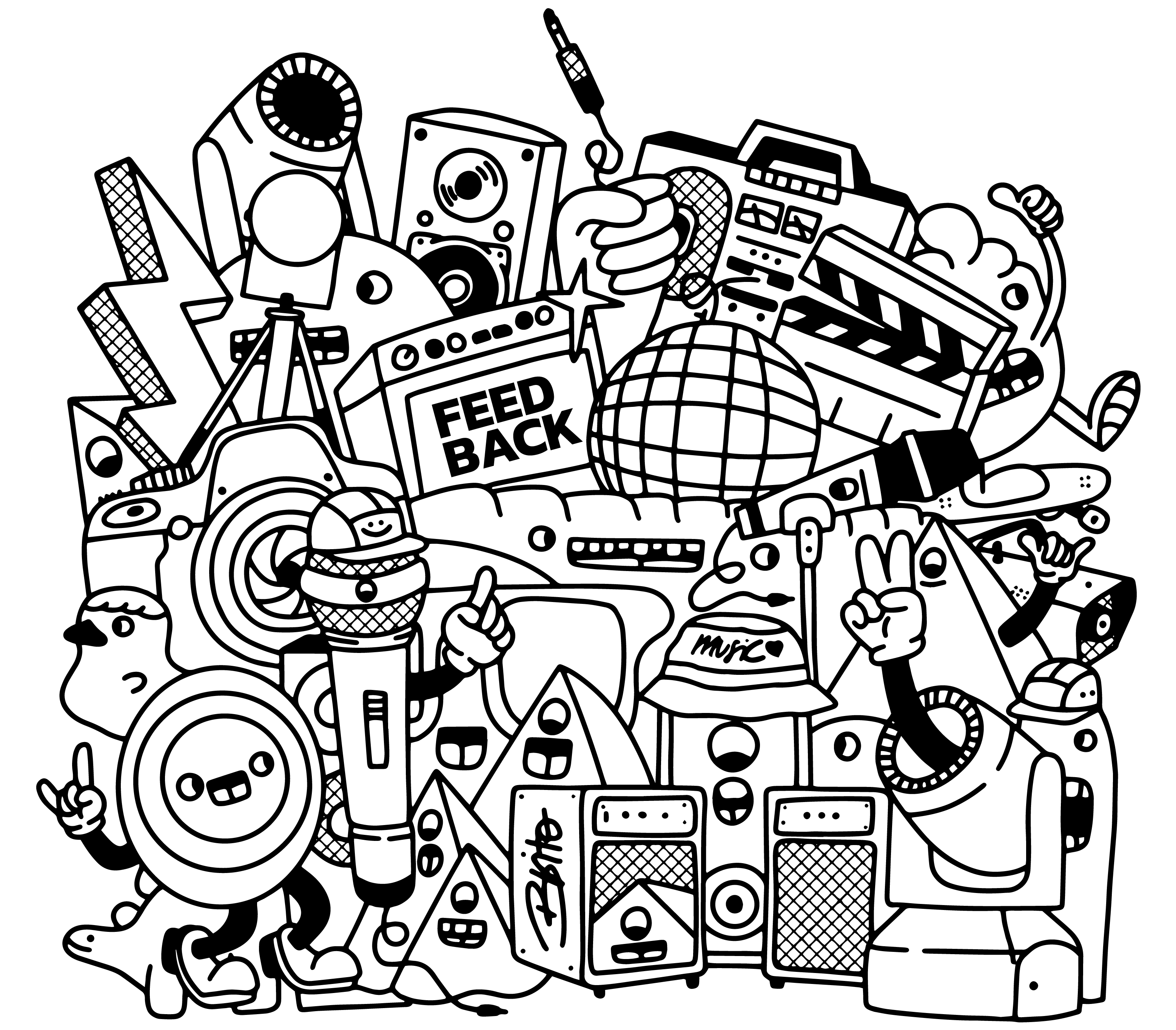 Feedback Music Doodle