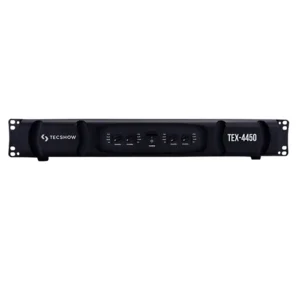 Amplificador 4 canales 450w c/u, Tecshow tex-4450