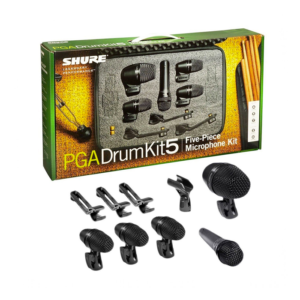 SHURE PGADRUMKIT5, Kit de Micrófonos para Batería de 5 piezas