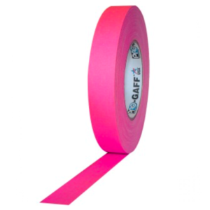 Pro tapes GF-TFP1, gaffer tela rosado fluor 1" x 45m