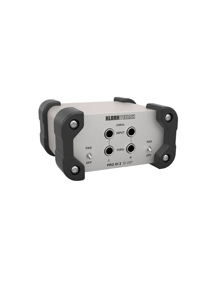 Caja directa pasiva de 2 canales profesional, Klark Teknik DI 20P