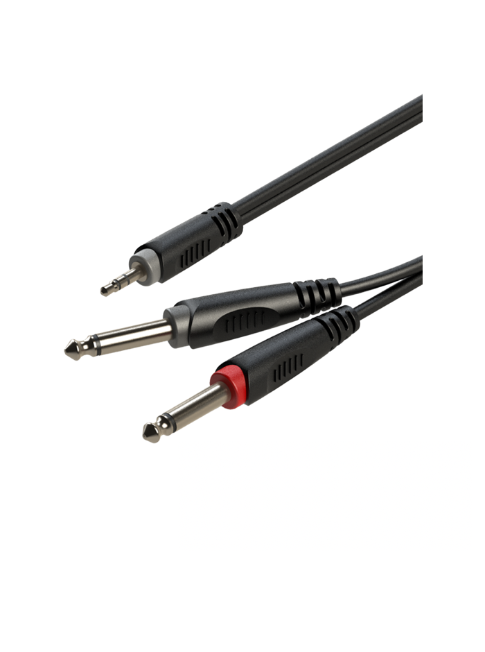 Cable miniplug/2 plug 3m, Roxtone sayc130l3